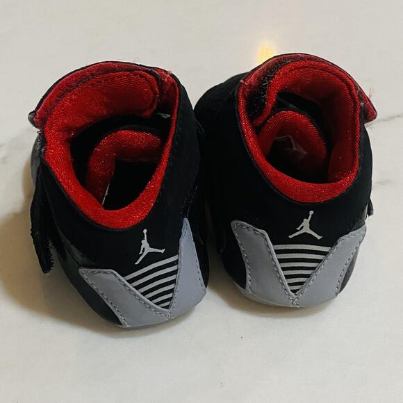 y2k Jordan Shoes Infant Size 1C y2k Black Crib Booties Jumpman 310623-001 hook - Picture 4 of 9